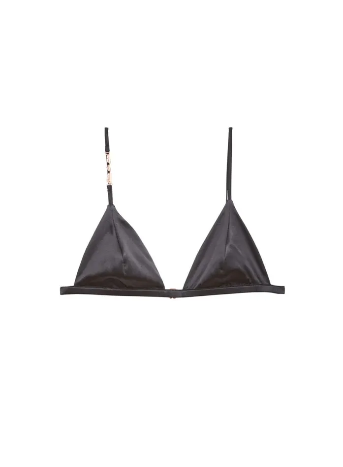 Fleur Du Mal Bralettes and Wireless Bras Fleur Du Luxe Triangle Bra Black 8211 Women Fleur Du Mal Bralettes and Wireless Bras Fleur Du Luxe Triangle Bra Black 8211 Women