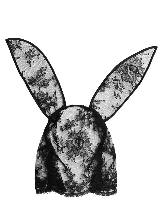 Fleur Du Mal Pleasure Veiled Bunny Ears Black 8211 Women