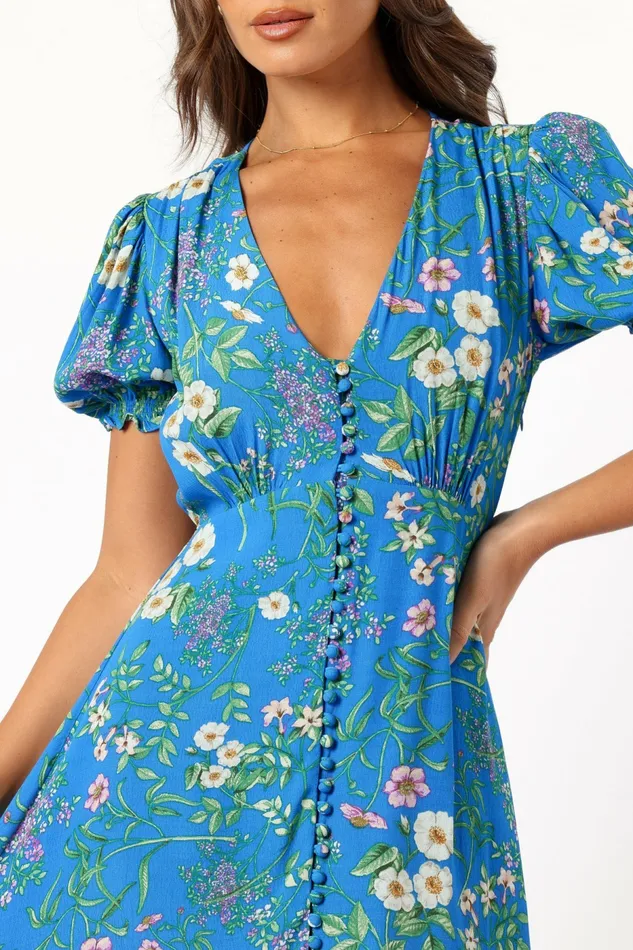 Floral Dresses Petal and Pup Women Brax Floral Dress Blue Ivy