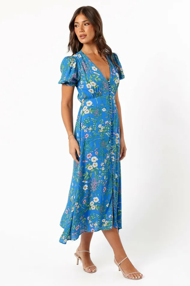 Floral Dresses Petal and Pup Women Brax Floral Dress Blue Ivy