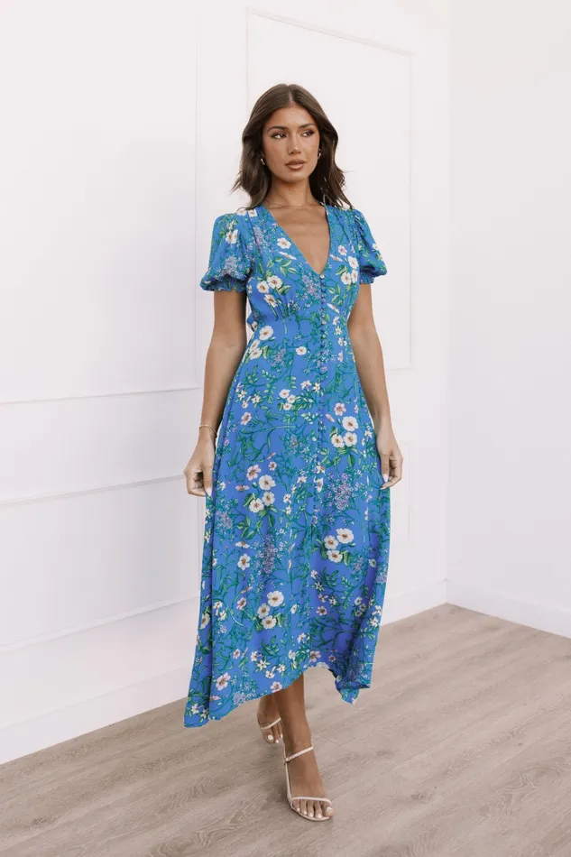 Floral Dresses Petal and Pup Women Brax Floral Dress Blue Ivy
