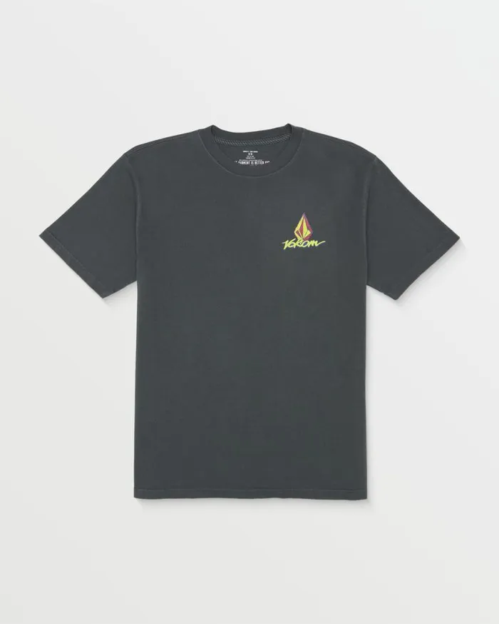 Frothy Postcard Short Sleeve Tee 8211 Stealth Mens Volcom TShirts and Tanks