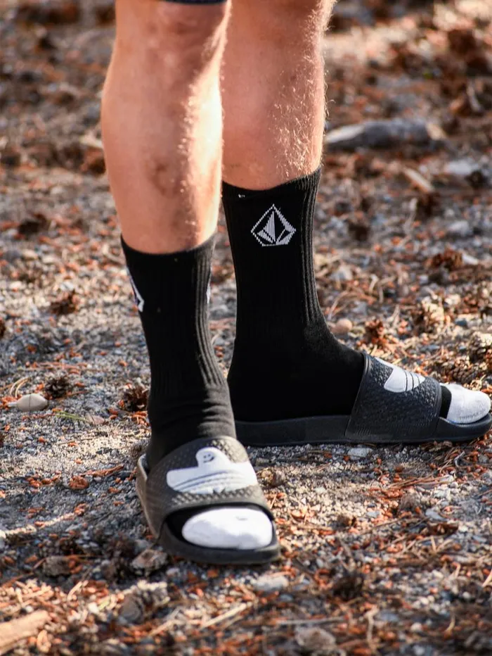 Full Stone Sock 3 Pack 8211 Black Mens Volcom Socks