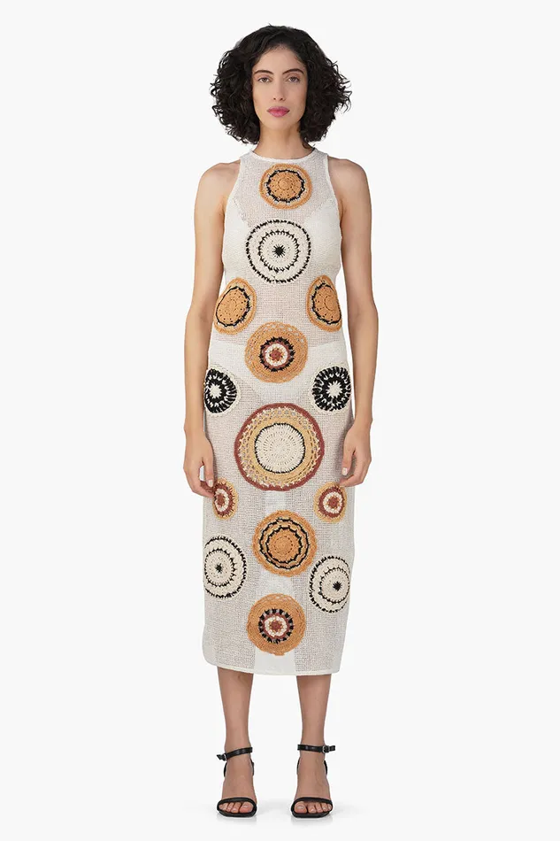 Gala Crochet Patch Dress Dresses America and Beyond Women