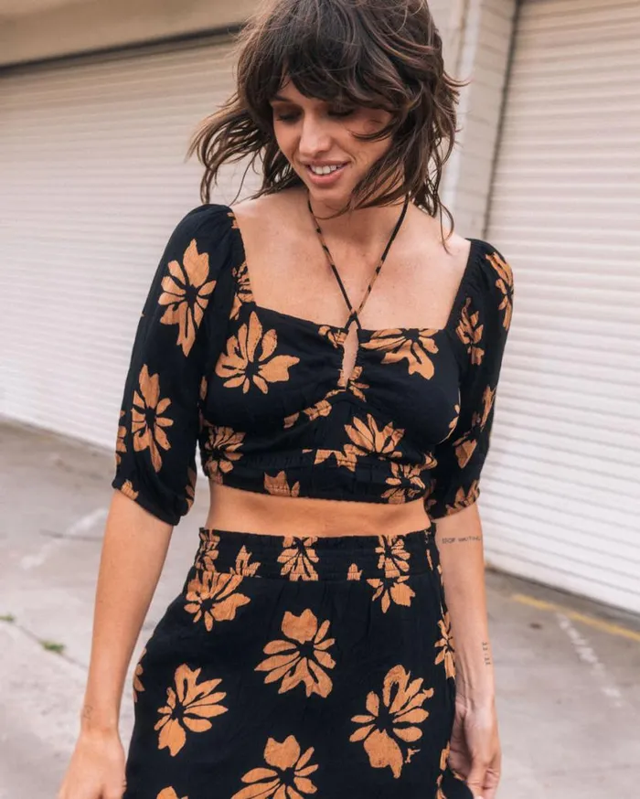 Get Wyyld Maxi Skirt 8211 Vintage Brown Womens Volcom Bottoms
