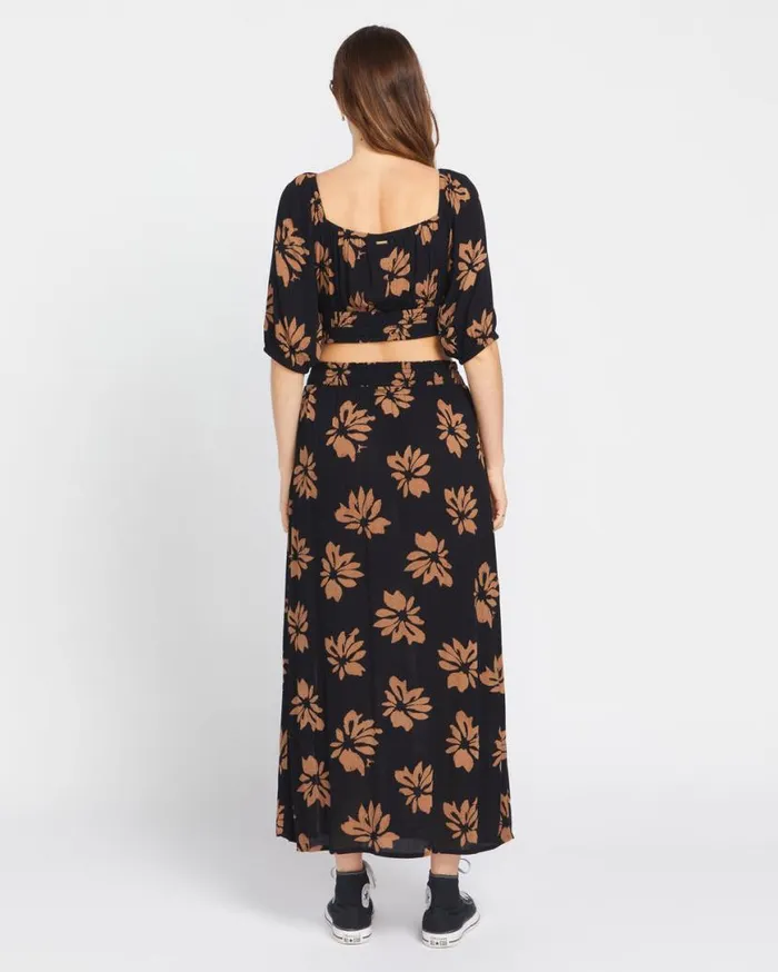 Get Wyyld Maxi Skirt 8211 Vintage Brown Womens Volcom Bottoms