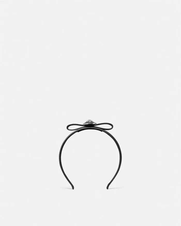 Gianni Ribbon Headband Black Women Versace Hair Accessories