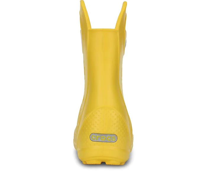 GirlsBoys Kids Handle It Rain Boot Yellow Boots Crocs