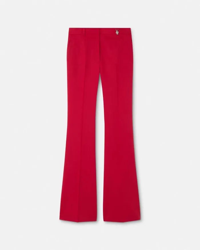 Grain De Poudre DV Pants Red Women Versace Suits