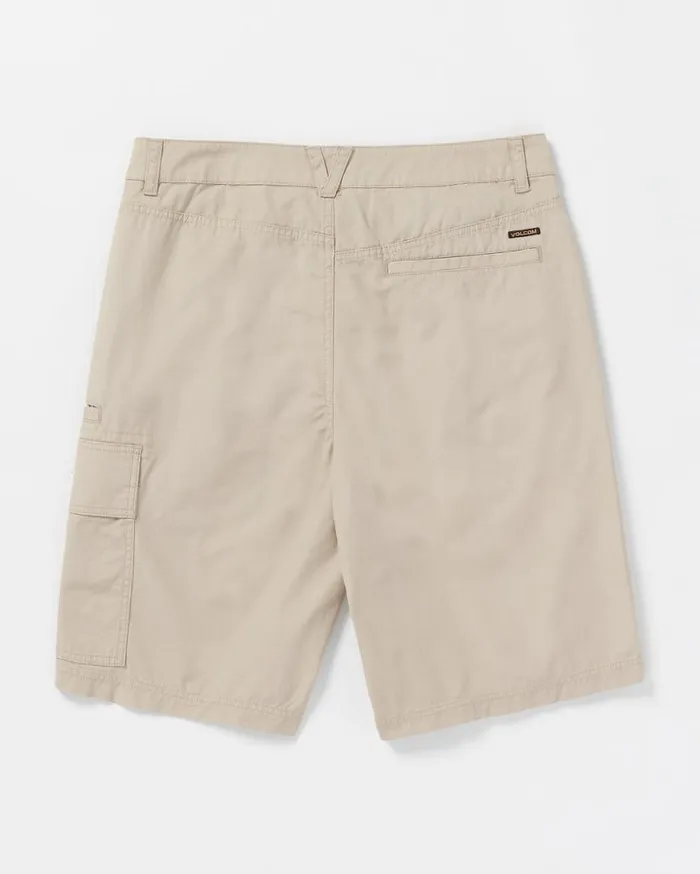 Grand Fang Cargo Shorts 8211 Light Khaki Mens Volcom Shorts