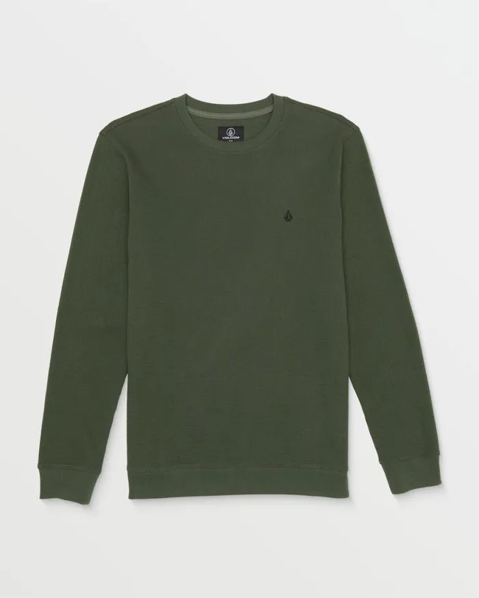 Gridstone Crew Long Sleeve Shirt 8211 Squadron Green Mens Volcom TShirts and Tanks Gridstone Crew Long Sleeve Shirt 8211 Squadron Green Mens Volcom TShirts and Tanks