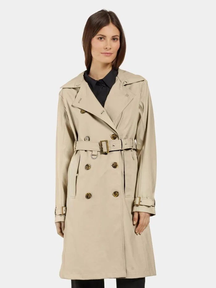 Gry Coat Galon Clay Beige Women Didriksons Waterproof Jackets