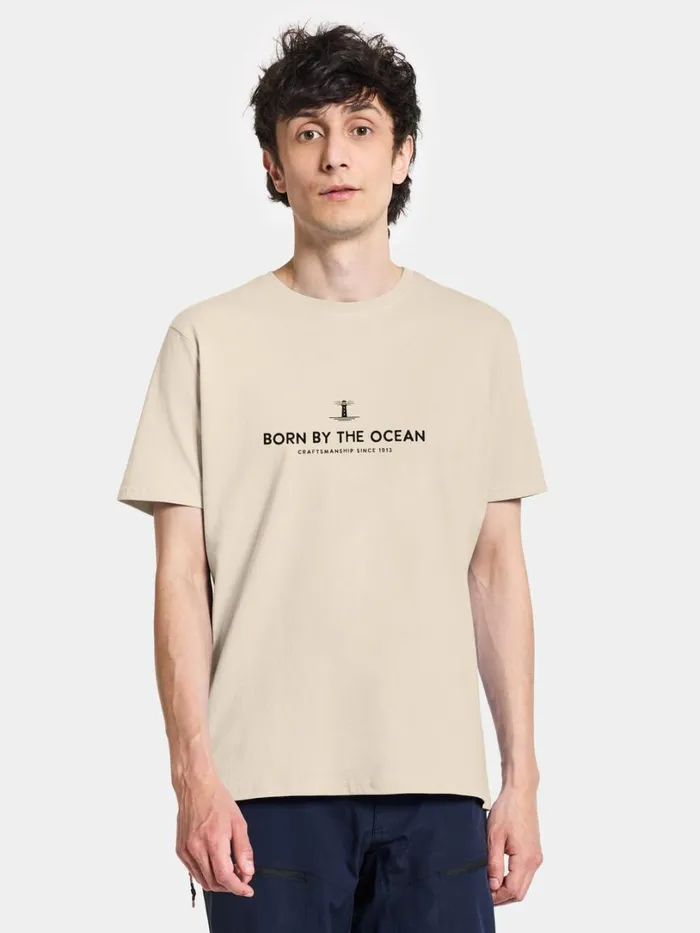 Harald Men039s Tshirt Light House Light Beige Men Didriksons Tshirts and Polos