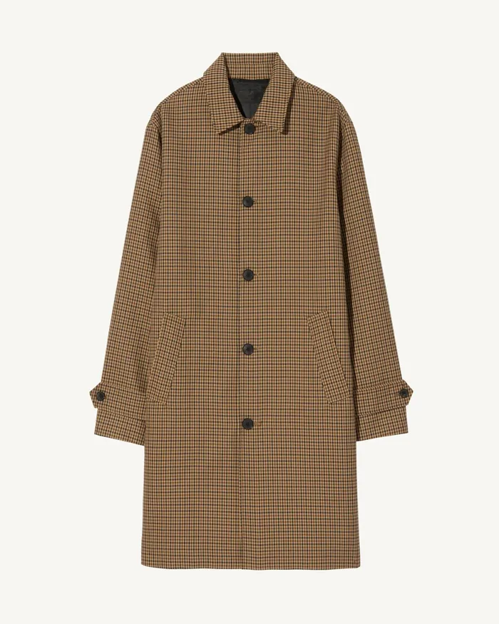HEDI DUSTER COAT Beigebrown Houndstooth Men Nili Lotan Jackets and Coats