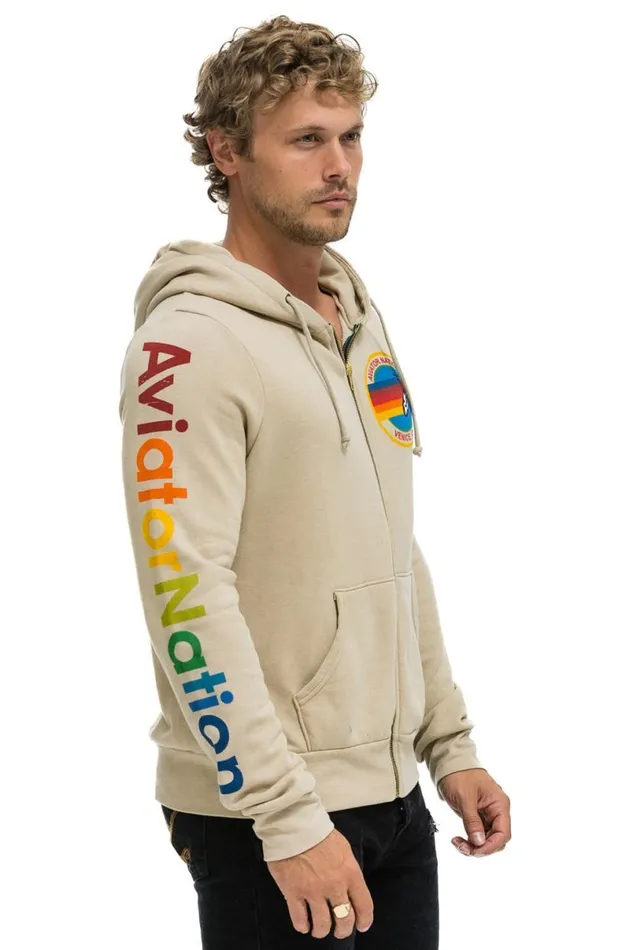 Hoodie 8211 Sand WomenMen Aviator Nation Hoodies