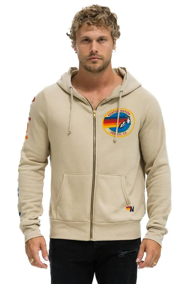 Hoodie 8211 Sand WomenMen Aviator Nation Hoodies
