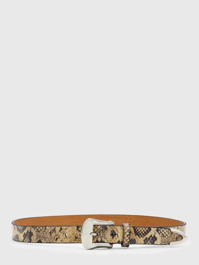 HOUSTON BELT Salt Men John Varvatos Leather Belts