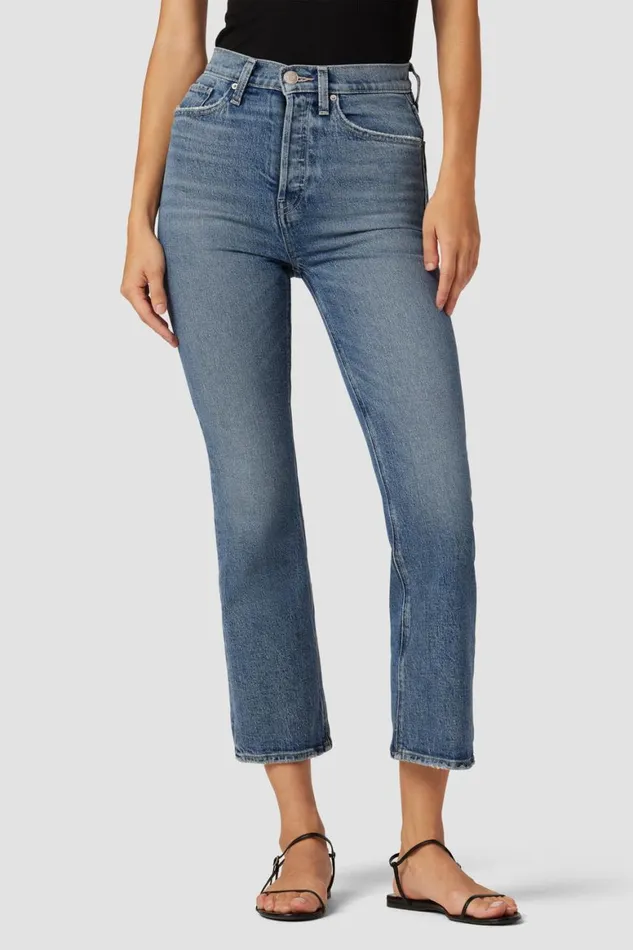 Hudson Jeans Bootcut Faye Ultra HighRise Bootcut Crop Jean Canal 8211 Women