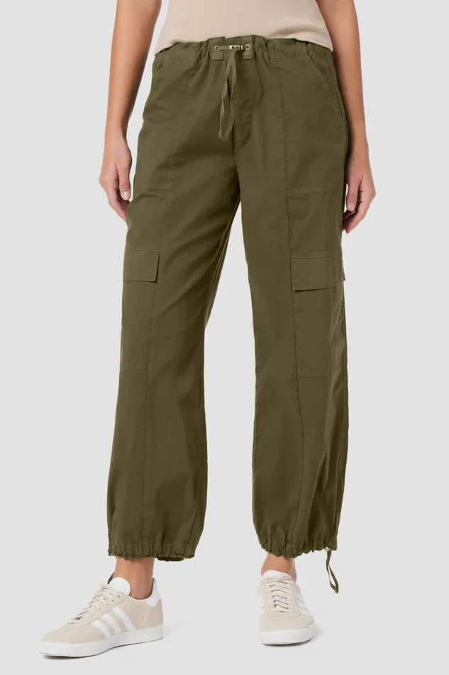 Hudson Jeans Cargo Drawstring Cargo Parachute Pant Cypress 8211 Women
