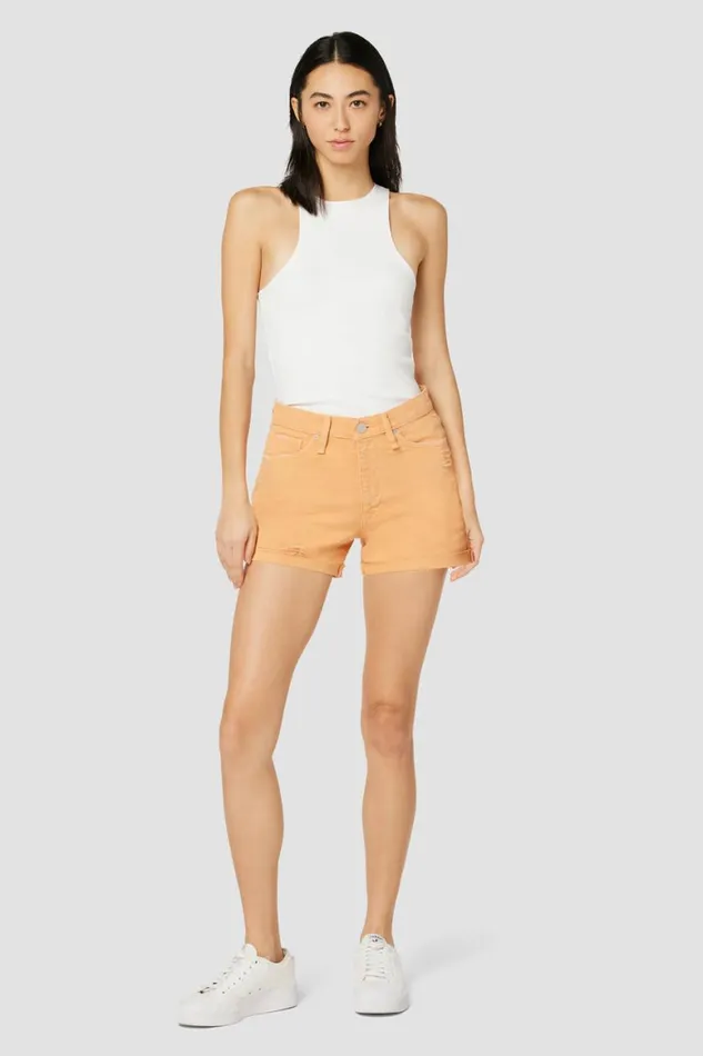 Hudson Jeans Shorts Devon HighRise Boyfriend Short Clay Destructed 8211 Women Hudson Jeans Shorts Devon HighRise Boyfriend Short Clay Destructed 8211 Women