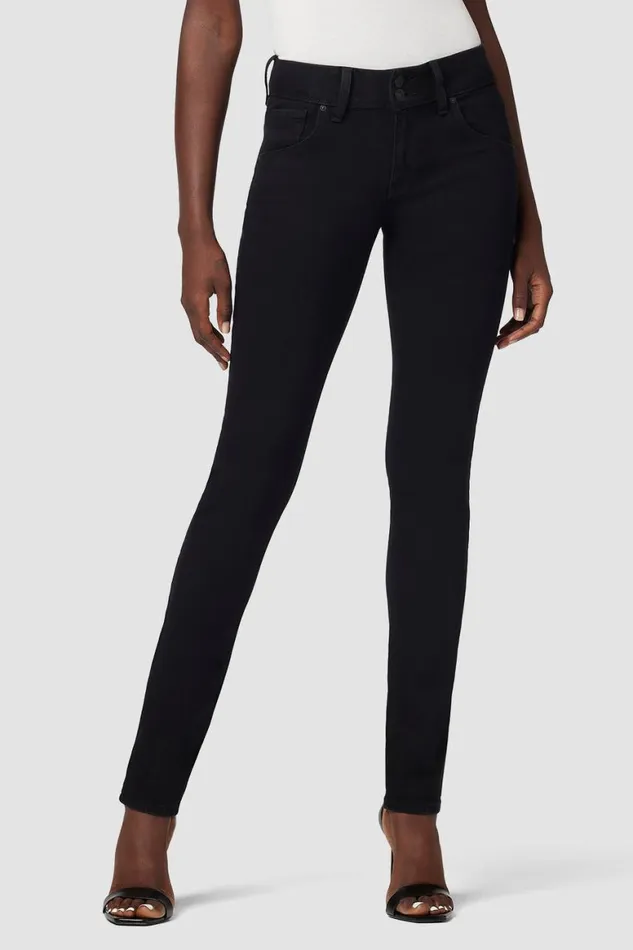 Hudson Jeans Skinny Collin MidRise Skinny Jean Black 8211 Women