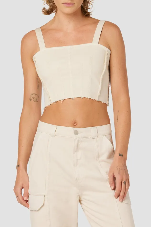 Hudson Jeans Tops and Sweaters Corset Top Ecru 8211 Women