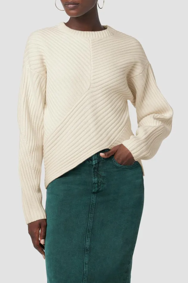 Hudson Jeans Tops and Sweaters Front Wrap Sweater White Rabbit 8211 Women