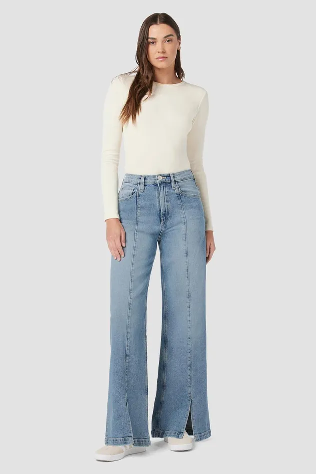 Hudson Jeans Wide Leg James HighRise Wide Leg Jean Caribbean Breeze 8211 Women