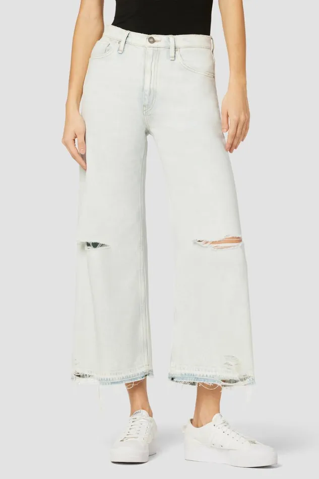 Hudson Jeans Wide Leg Jodie Wide Leg Crop Jean Worthy Destructed 8211 Women