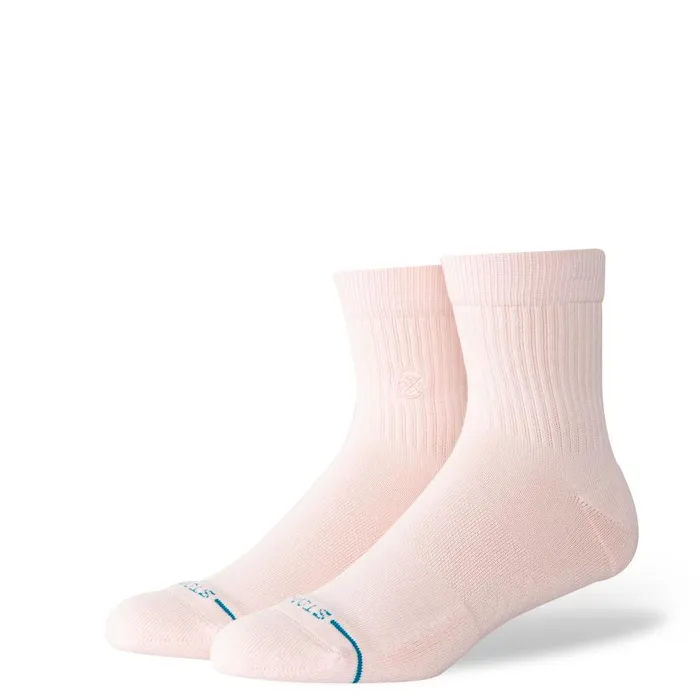 Icon Quarter Socks Pink MenWomen Stance Quarter