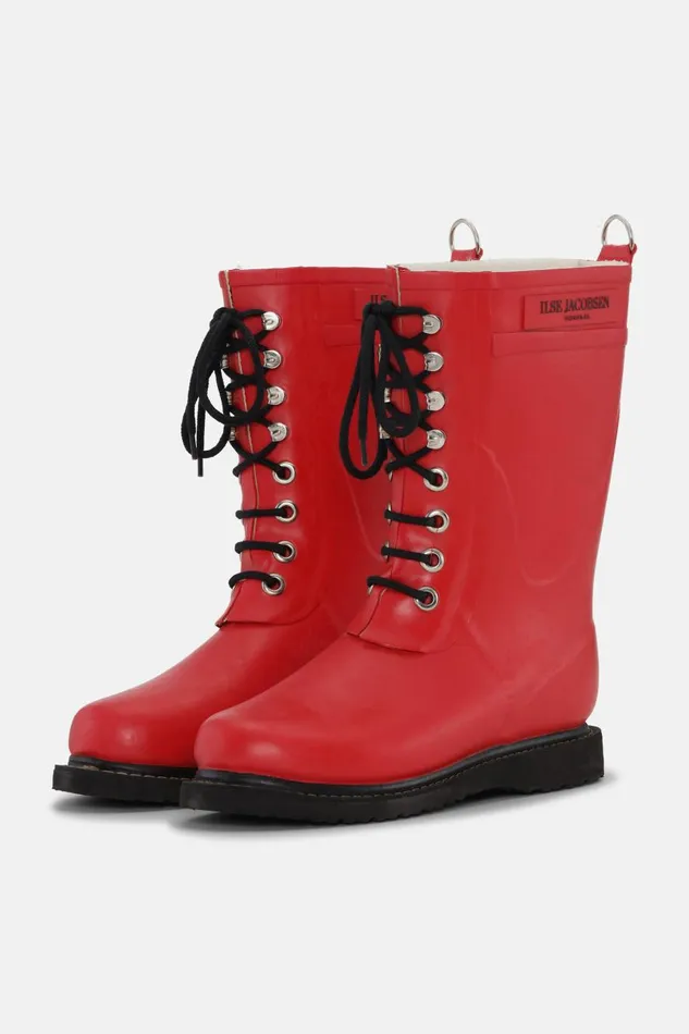 Ilse Jacobsen 34 Rubber Boots 8211 Deep Red Women Rainboots Medium