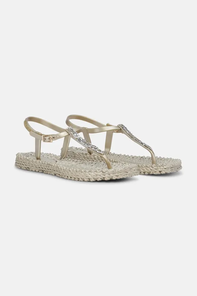 Ilse Jacobsen Flip Flops With Rhinstones 8211 Platin Women Flip Flops