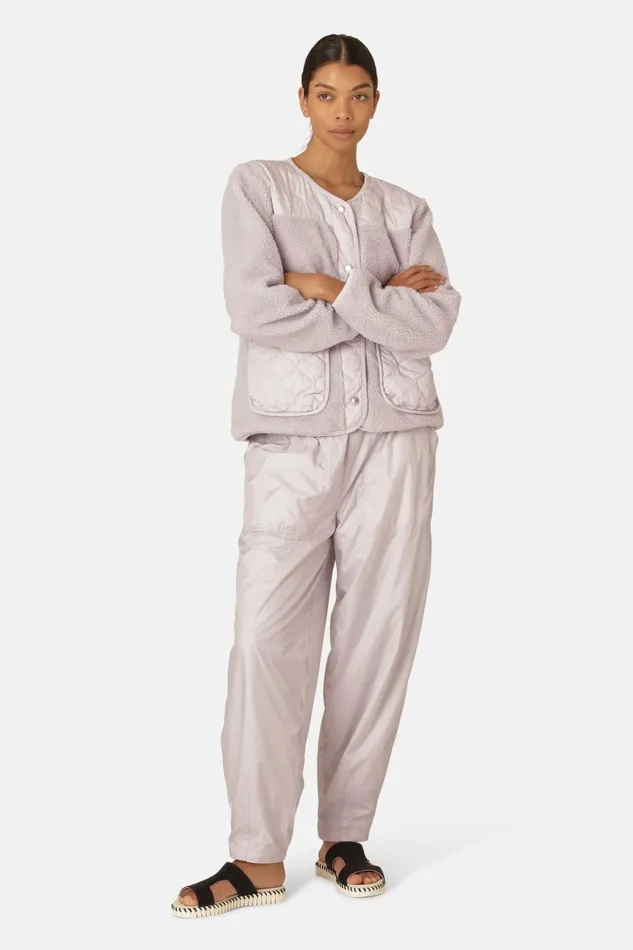 Ilse Jacobsen Quilt Fleece Jacket 8211 Concrete Women Jackets And Coats