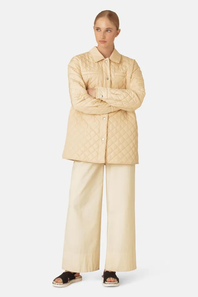 Ilse Jacobsen Quilt Jacket 8211 Beige Women Jackets And Coats