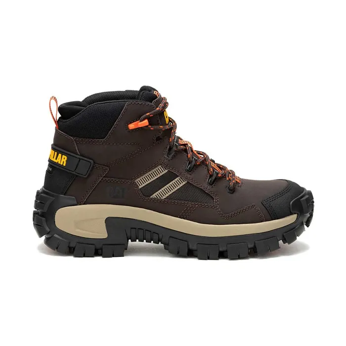 Invader Mid Vent Composite Toe Work Boot Coffee Bean Men Cat Footwear Boots