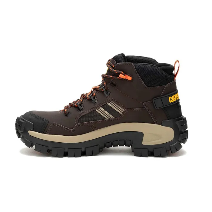 Invader Mid Vent Composite Toe Work Boot Coffee Bean Men Cat Footwear Boots