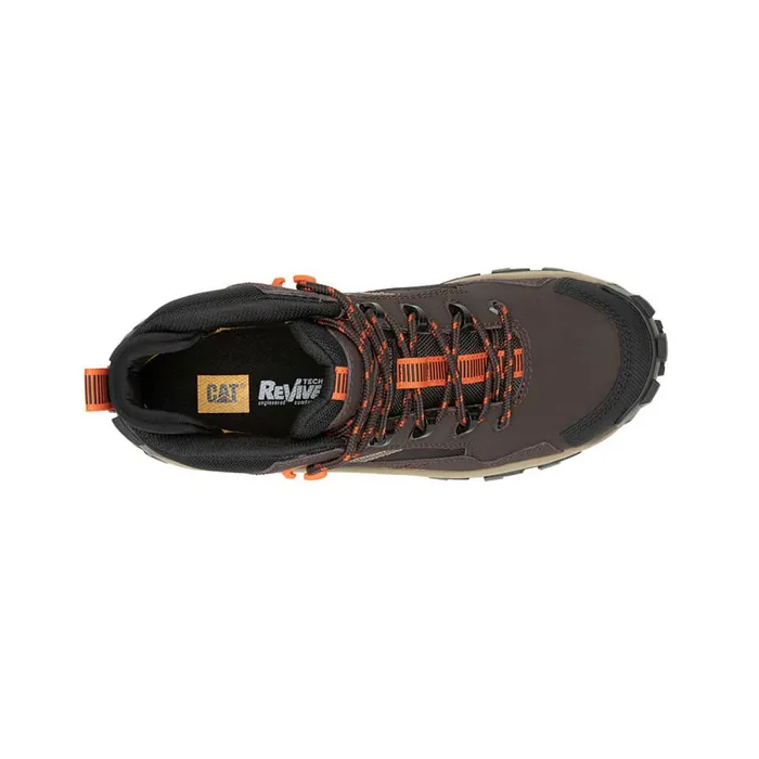 Invader Mid Vent Composite Toe Work Boot Coffee Bean Men Cat Footwear Boots