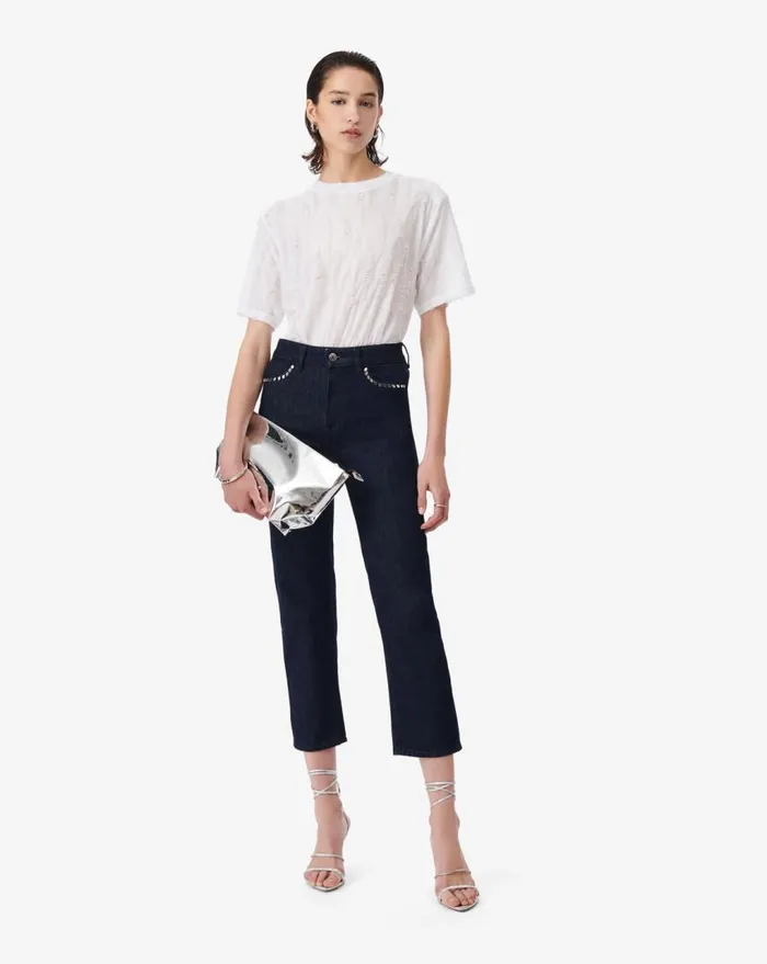 IRO FUYUKO DENIM SLIM PANTS Denim Blue Women Jeans