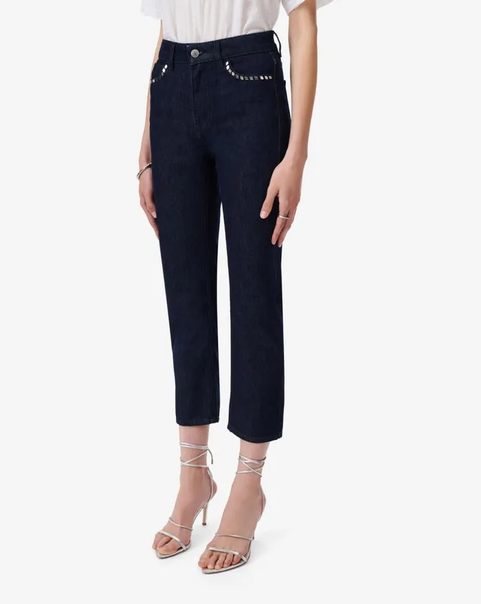 IRO FUYUKO DENIM SLIM PANTS Denim Blue Women Jeans