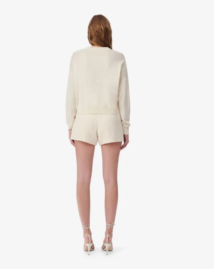 IRO LOVA SILK SWEATER Ecru Women Knits