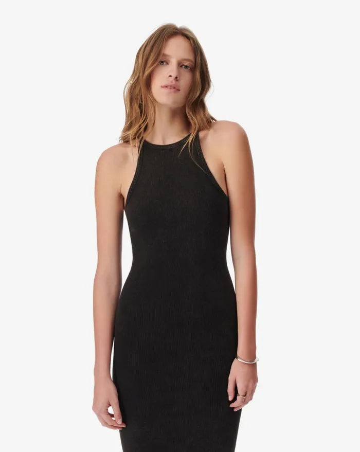 IRO PALOMO LONG SLEEVELESS DRESS Storm Blue Women Dresses