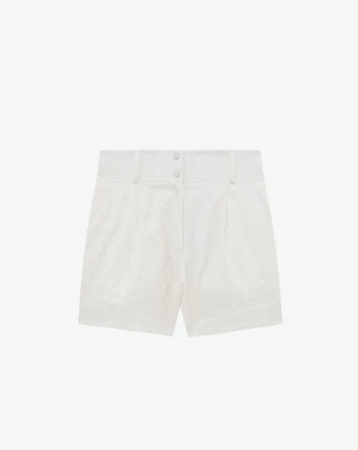IRO TEREX LUREX SHORTS Whitelurex Multico Women Shorts and Skirts