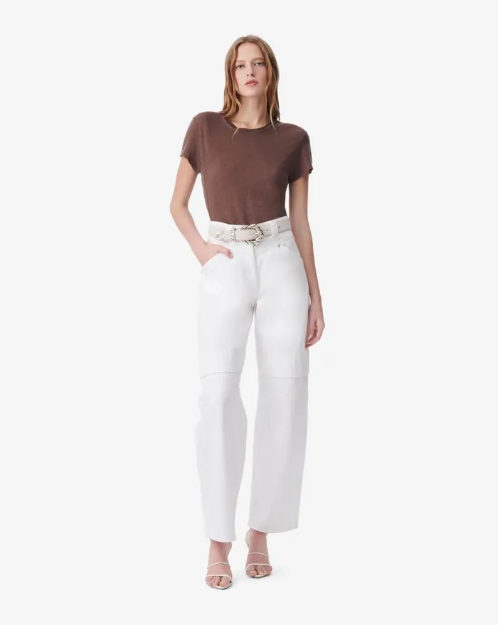 IRO ZITAS STRAIGHT JEANS Optical White Women Jeans