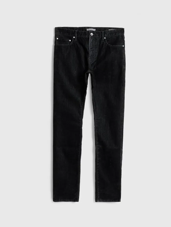 J702 8211 FLOCKED DENIM Black Men John Varvatos Jeans