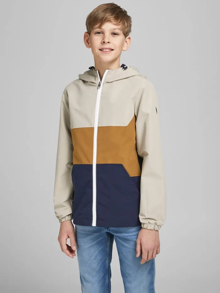 Jackets JACK and JONES Junior BOYS COLOUR BLOCK JACKET Beige Crockery