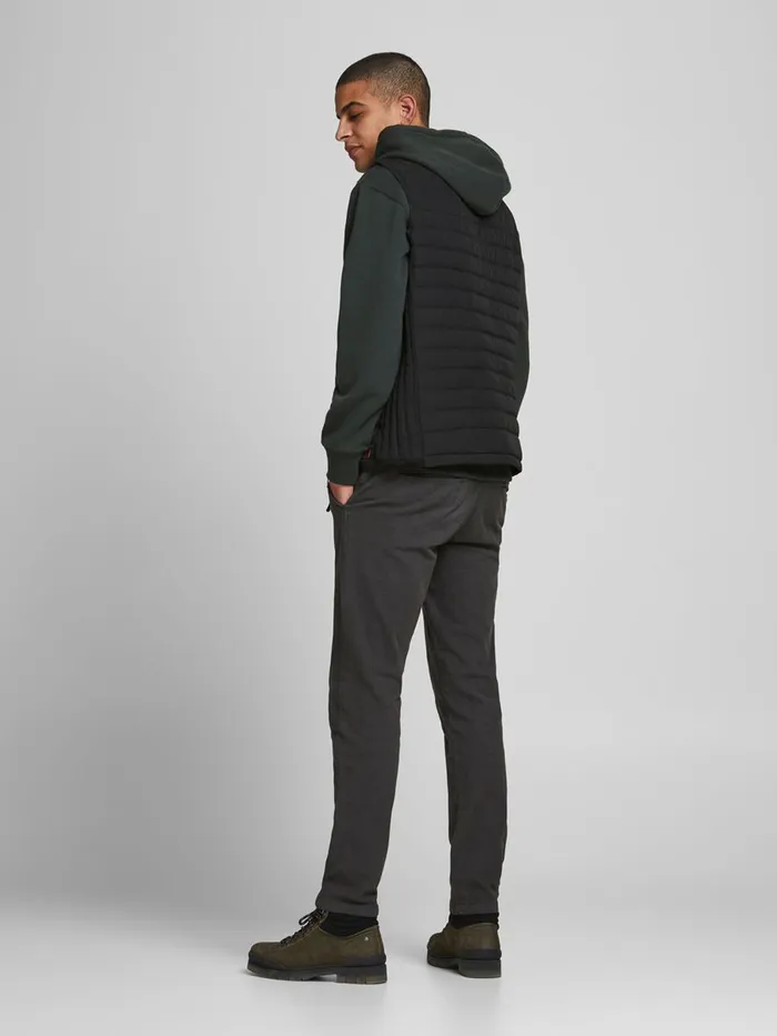 Jackets JACK and JONES Mens BASE WAISTCOAT Black Black