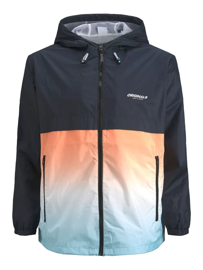 Jackets JACK and JONES Mens BLOCKING PLUS SIZE JACKET Blue Dark Navy