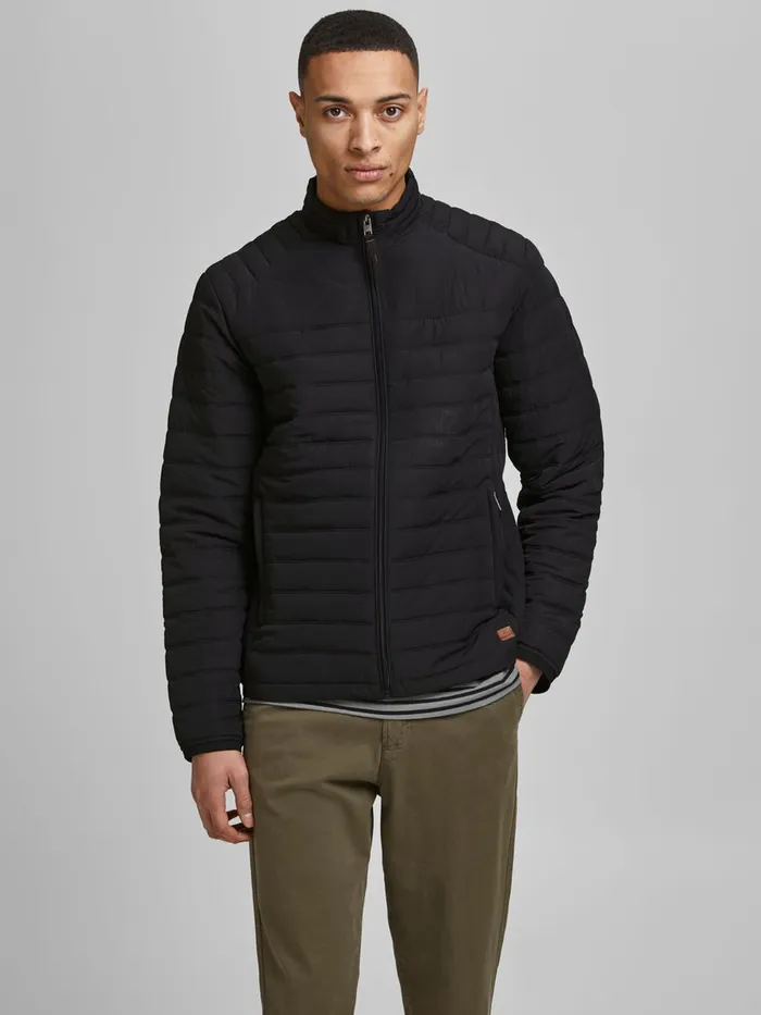 Jackets JACK and JONES Mens LIGHT COLLAR JACKET Black Black