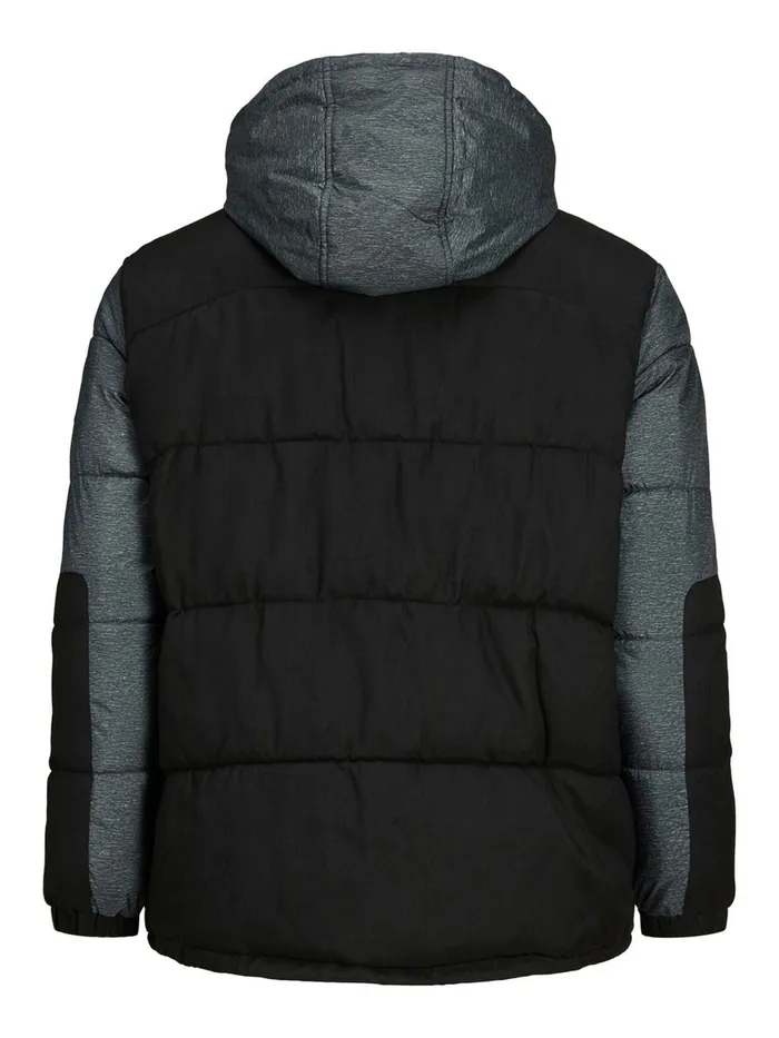Jackets JACK and JONES Mens RECYCLED POLYESTER PUFFER PLUS SIZE JACKET Black Black