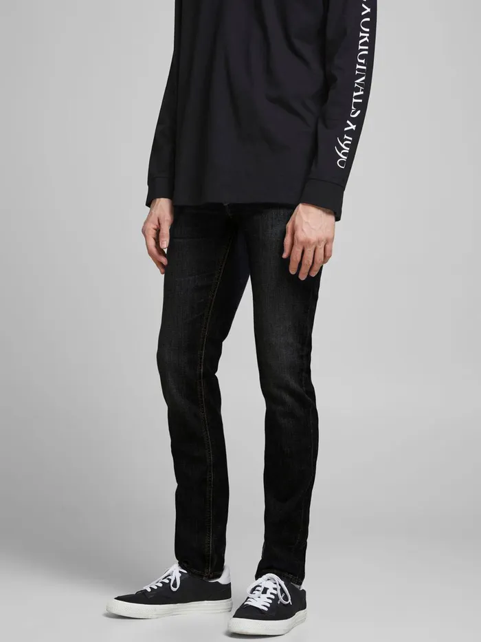 Jeans JACK and JONES Mens 2PACK GELNN ORIGINAL AM SLIM FIT JEANS Black Black Denim